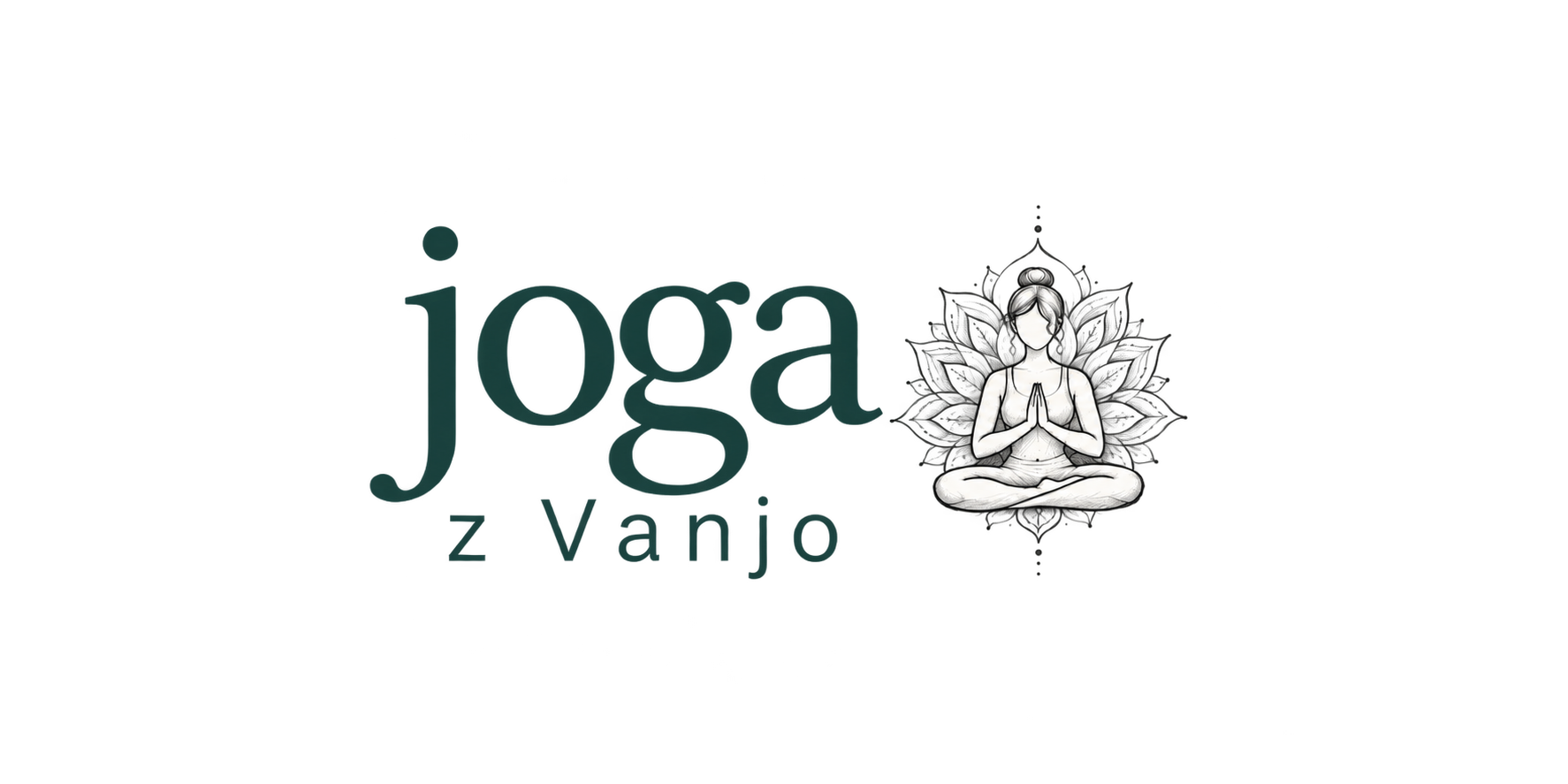 Joga z Vanjo – logotip z mandalo